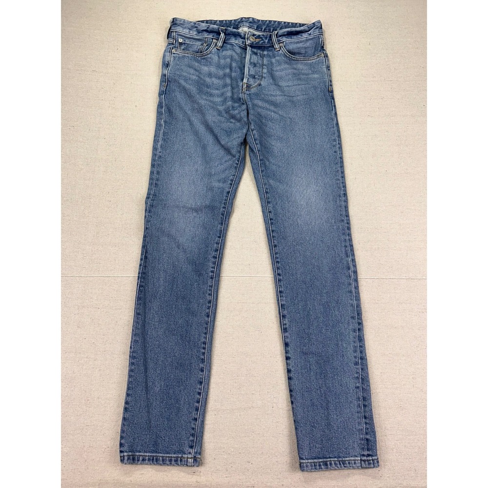 Buck‎ Mason Men's 32 Maverick Slim Button Fly Jeans 14 Oz Stretch Heavy Denim